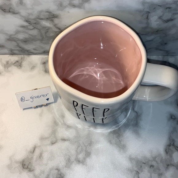 “PEEP PEEP” Pink Inside Easter Rae Dunn Mug - Picture 4 of 10